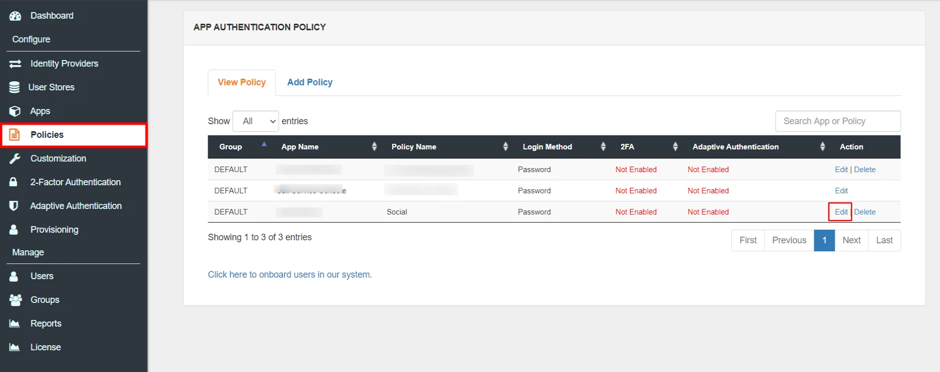 Google Apps Single Sign-On (SSO) Restrict Access adaptive authnetication policy