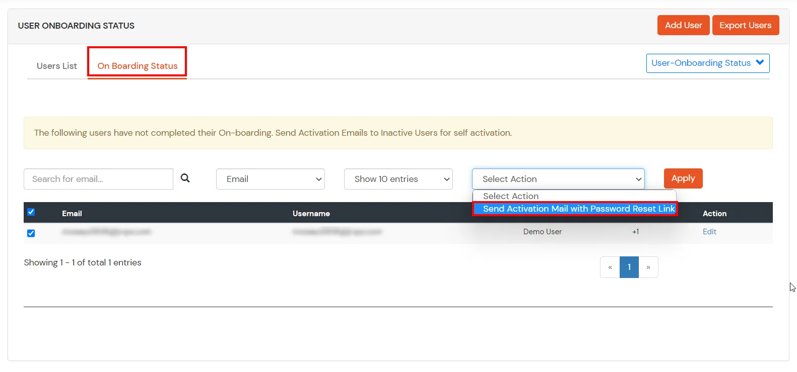 Google Apps 2FA: Select email action