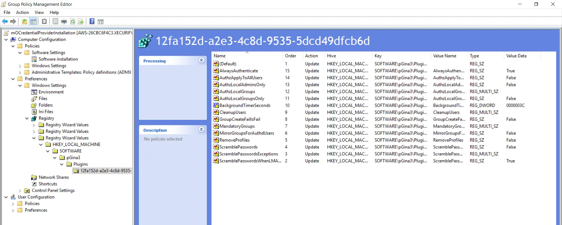 Windows Remote Dersktop 2FA/MFA expand third registry