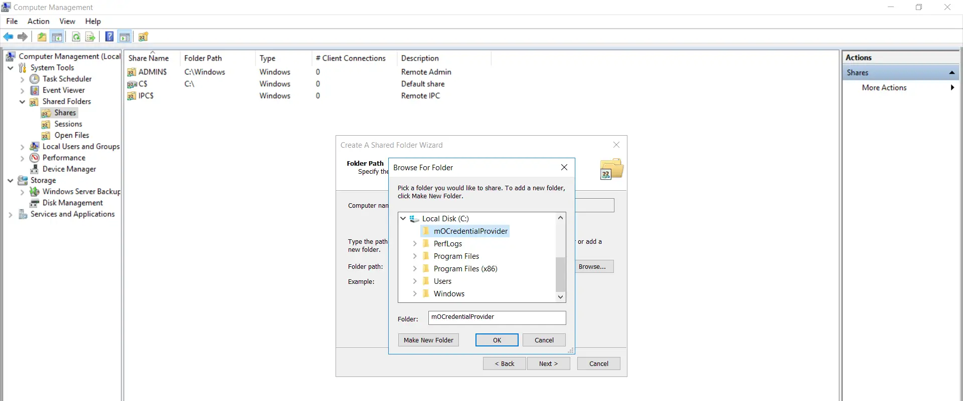 Windows Remote Dersktop 2FA/MFA select package folder