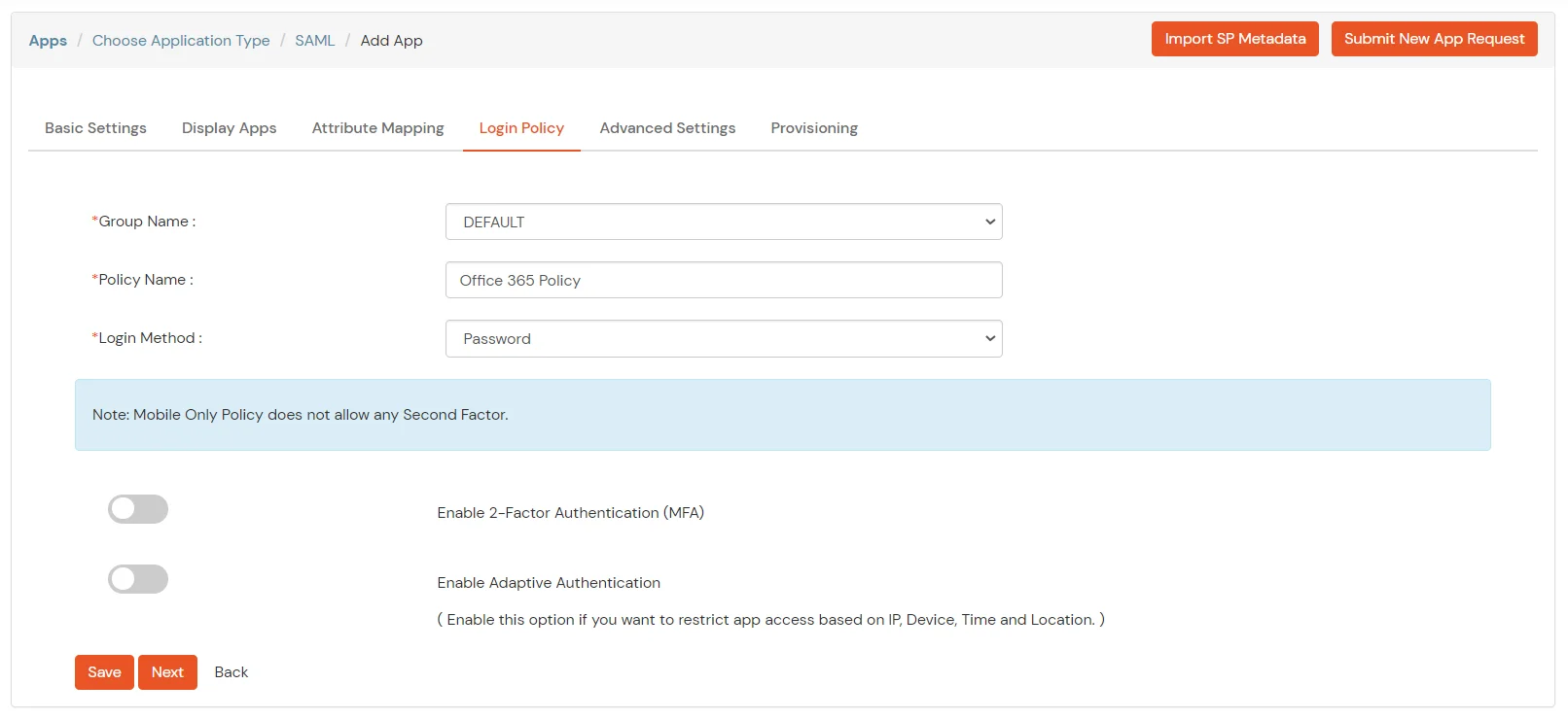 Office 365 Single Sign-On (sso) configuration steps