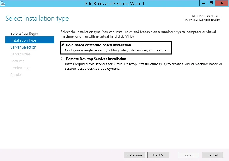 2FA Two-Factor Authentication for Windows VPN : Role Based and feature based installation