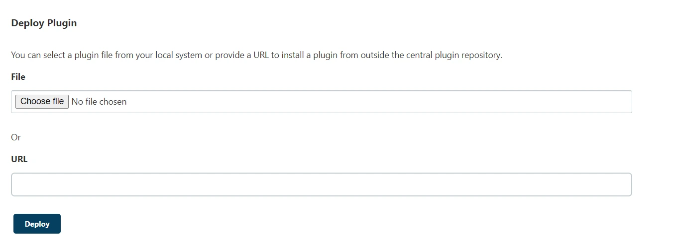 Jenkins plugin deploy