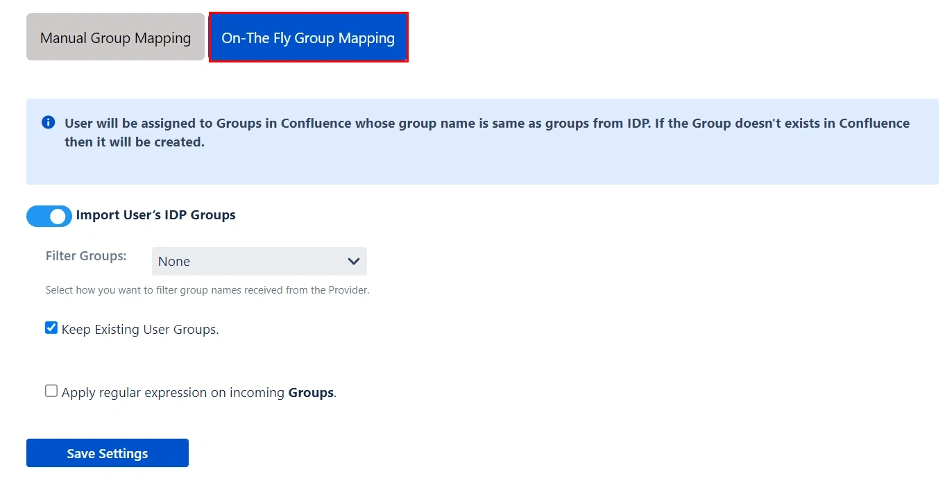 User and gruop provisioning in Jira, Confluence, Bitbucket On The Fly Group Mapping