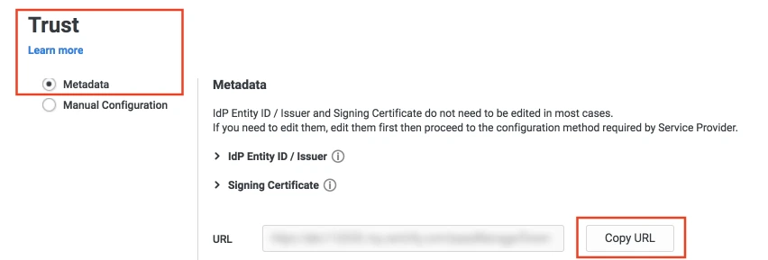 Single Sign On (SSO) using Centrify, Centrify SSO Login, Web Apps Metadata Details