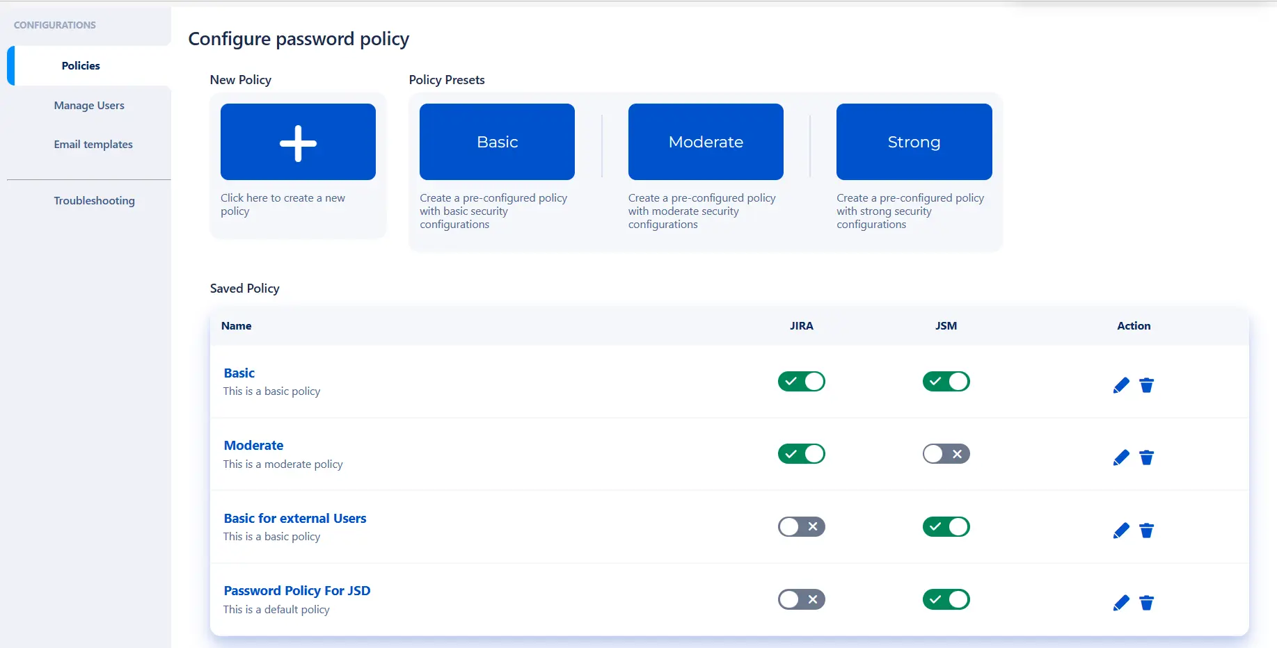 miniOrange Password policy, Install Jira Add-On through manage apps menu