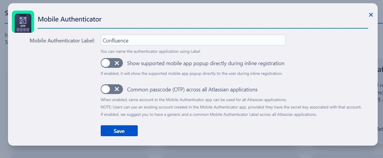 Setup Two Factor (2FA / MFA) Authentication for Jira using OTP, KBA, TOTP methods authentication settings