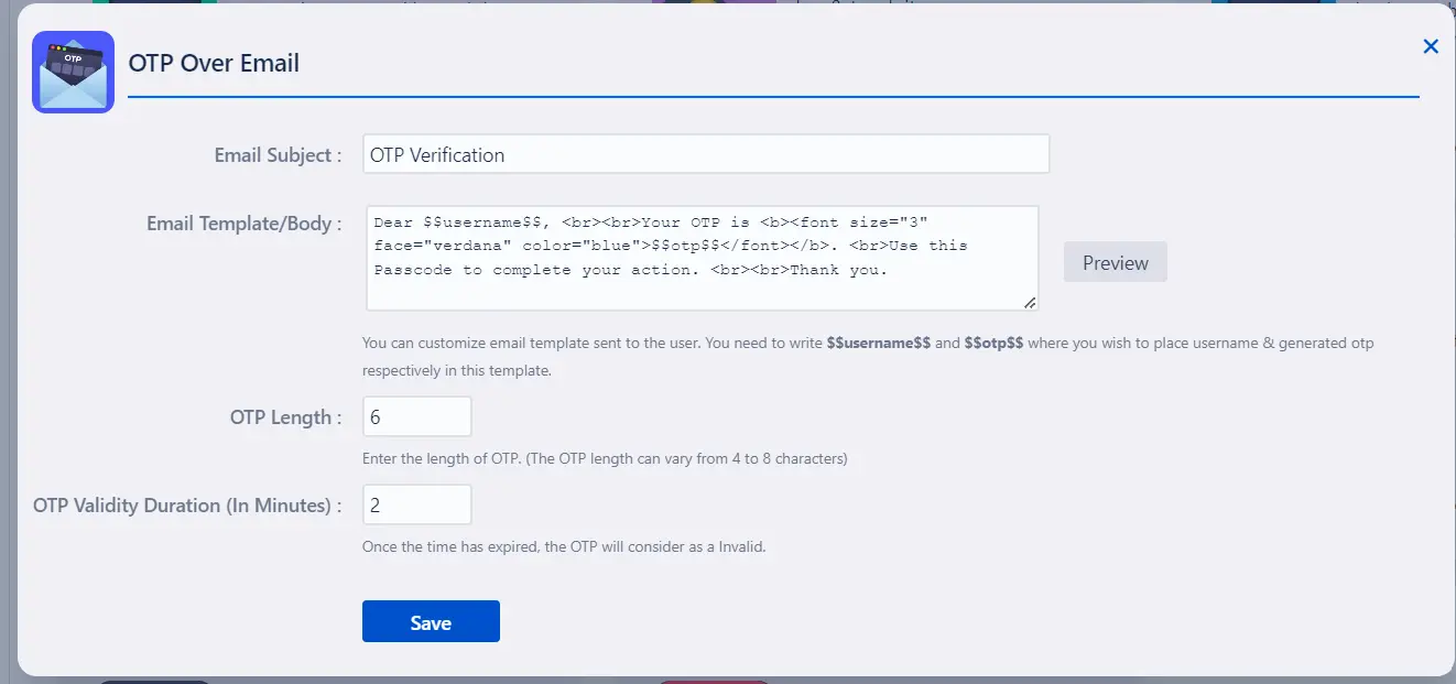 Setup Two Factor (2FA / MFA) Authentication for Jira using OTP, KBA, TOTP methods otp over email setting