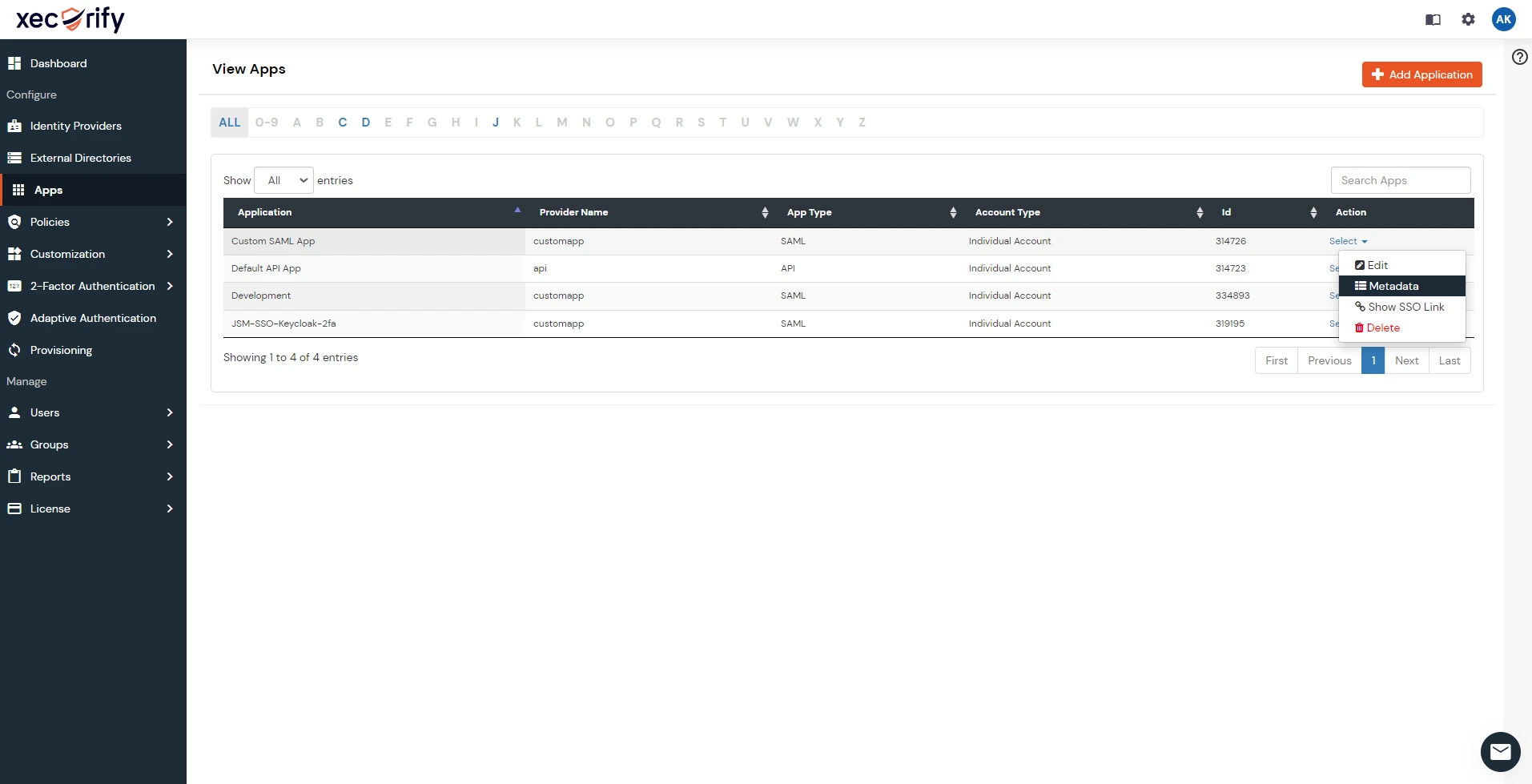 OAuth/OpenID/OIDC Single Sign On (SSO), Okta SSO Login Add Application