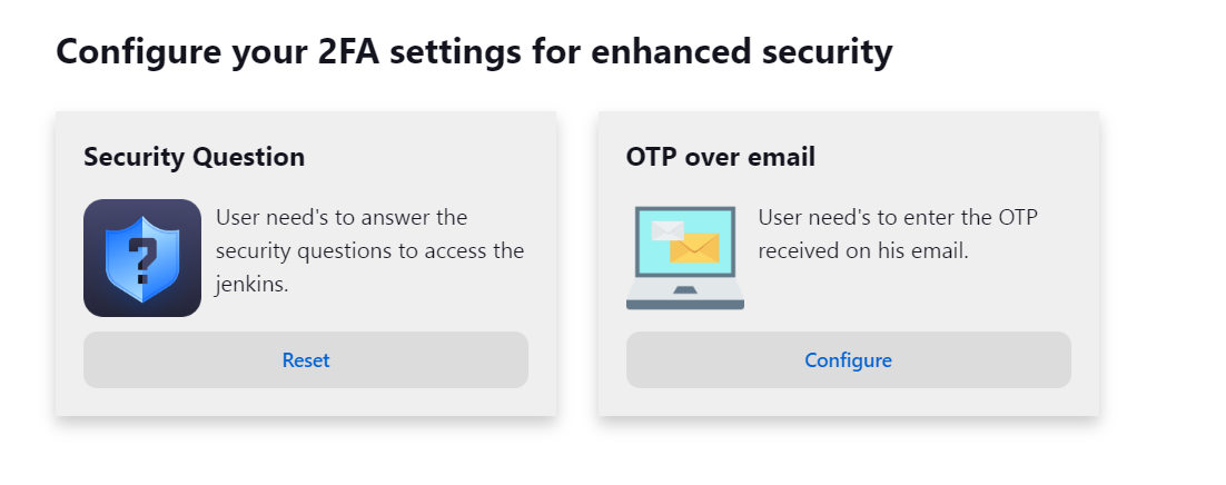 miniOrange Jenkins 2fa Reset Authentication Methods