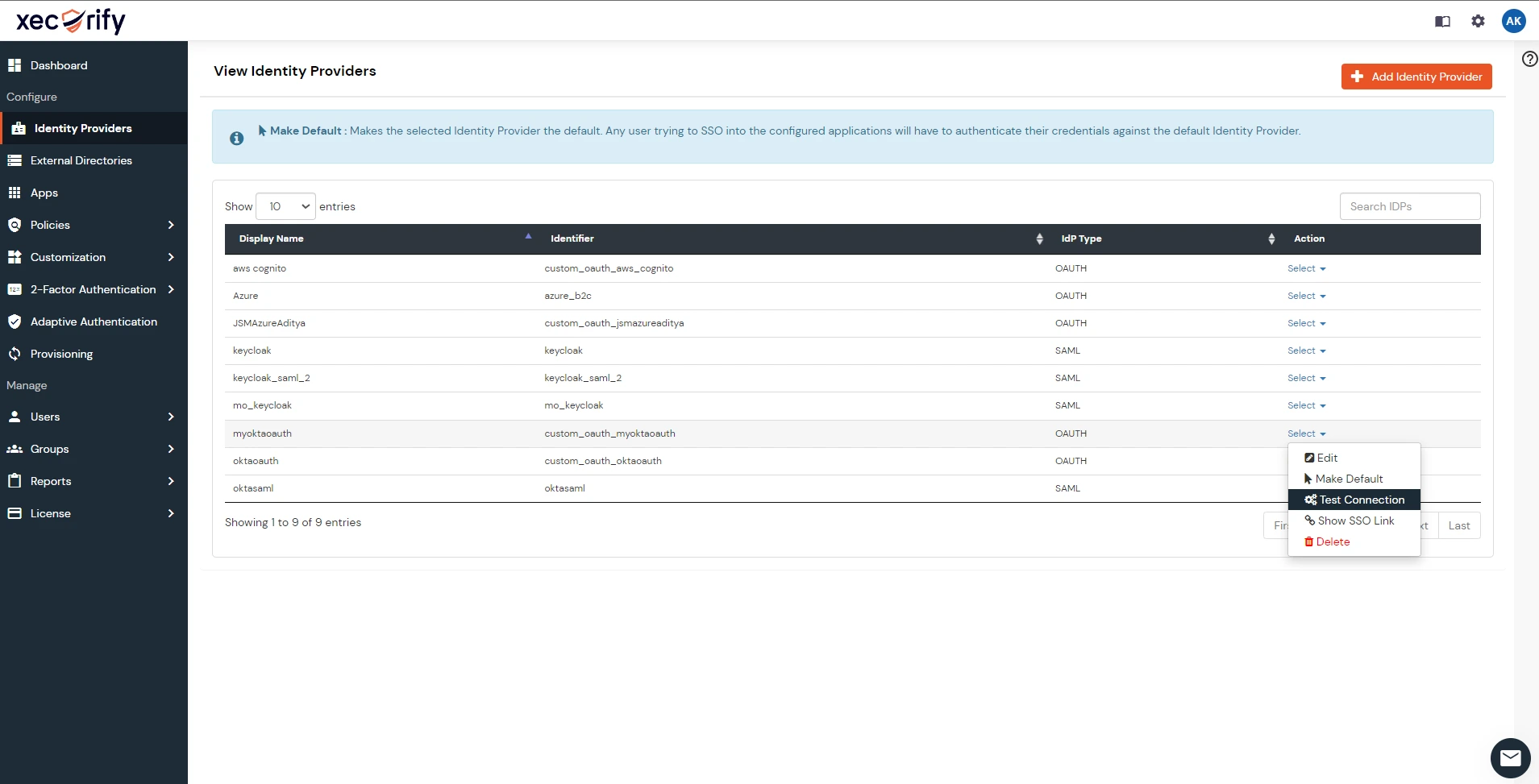 OAuth/OpenID/OIDC Single Sign On (SSO), Okta SSO Login Add Application