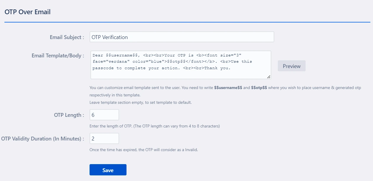 Setup Two Factor (2FA / MFA) Authentication for Jira using OTP, KBA, TOTP methods otp over email setting