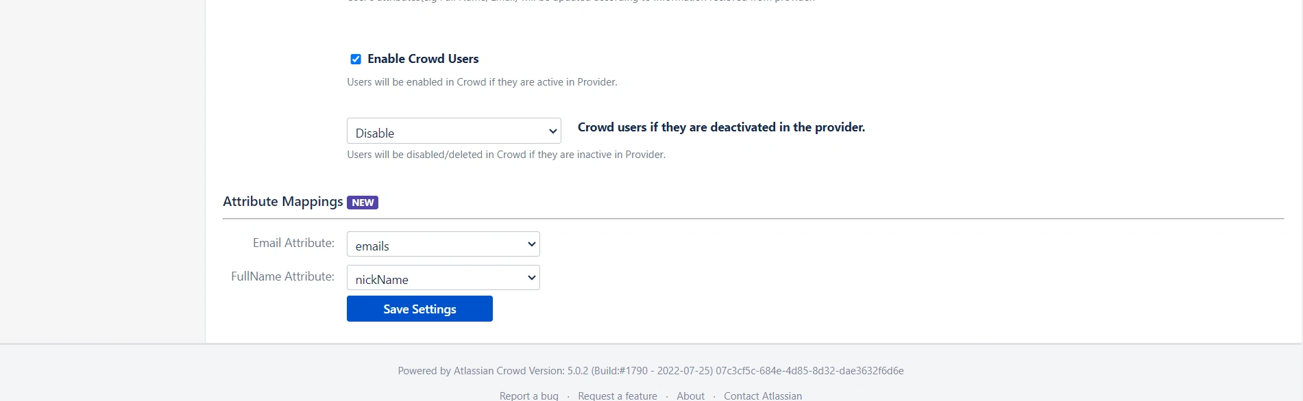 User provisioning with miniOrange of SCIM Standard Start Provisioning option