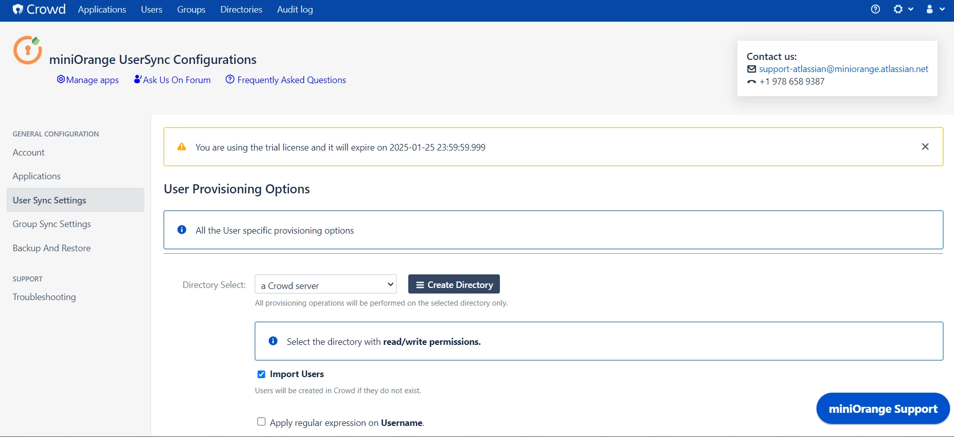 User provisioning with Keycloak of SCIM Standard Start Provisioning option