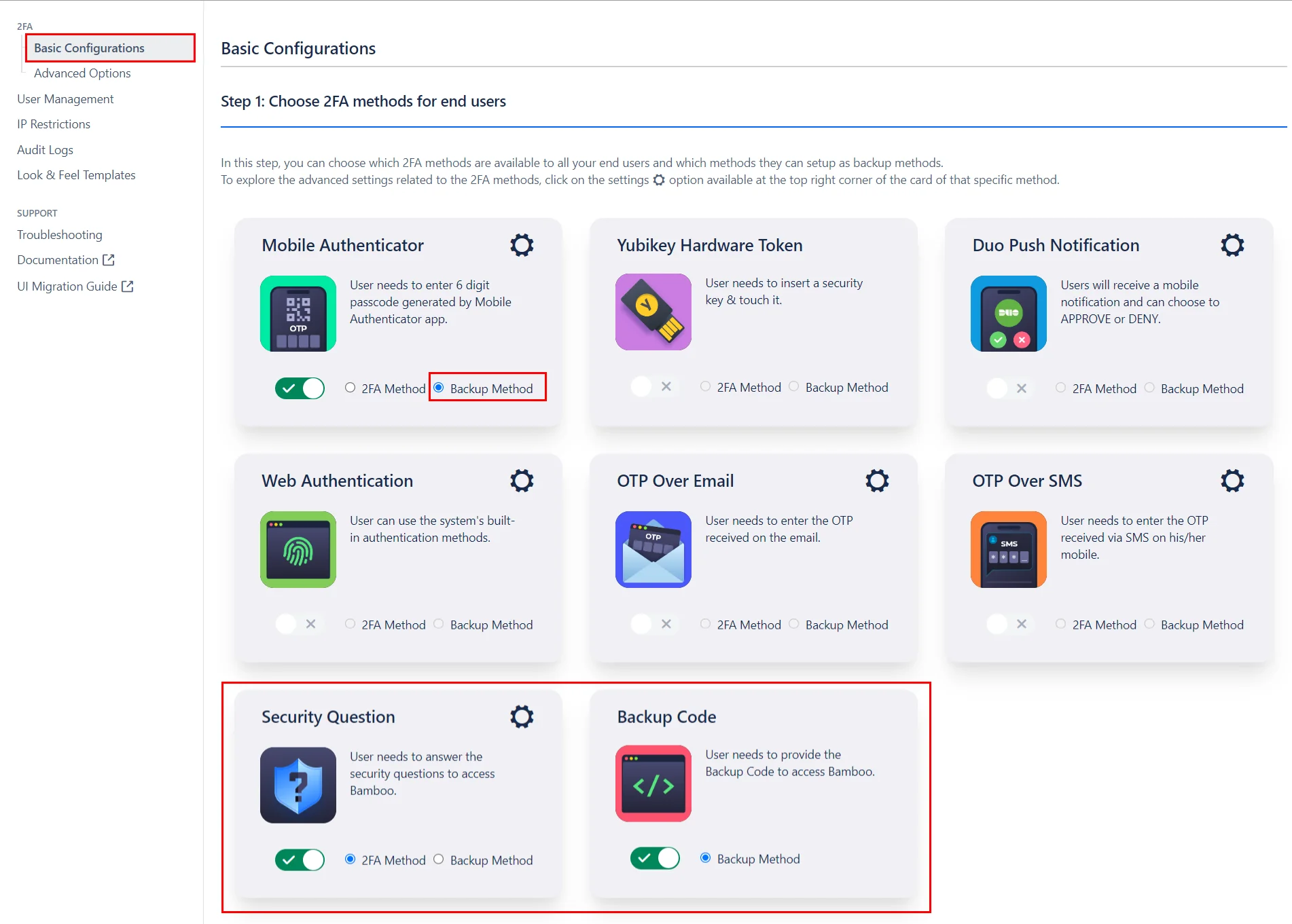 Setup Two Factor (2FA / MFA) Authentication for Jira using OTP, KBA, TOTP methods backup methods