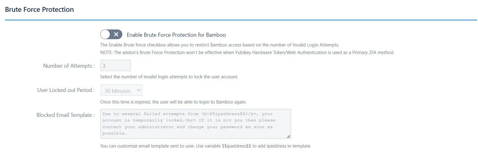 Setup Two Factor (2FA / MFA) Authentication for Bamboo using OTP, KBA, TOTP methods