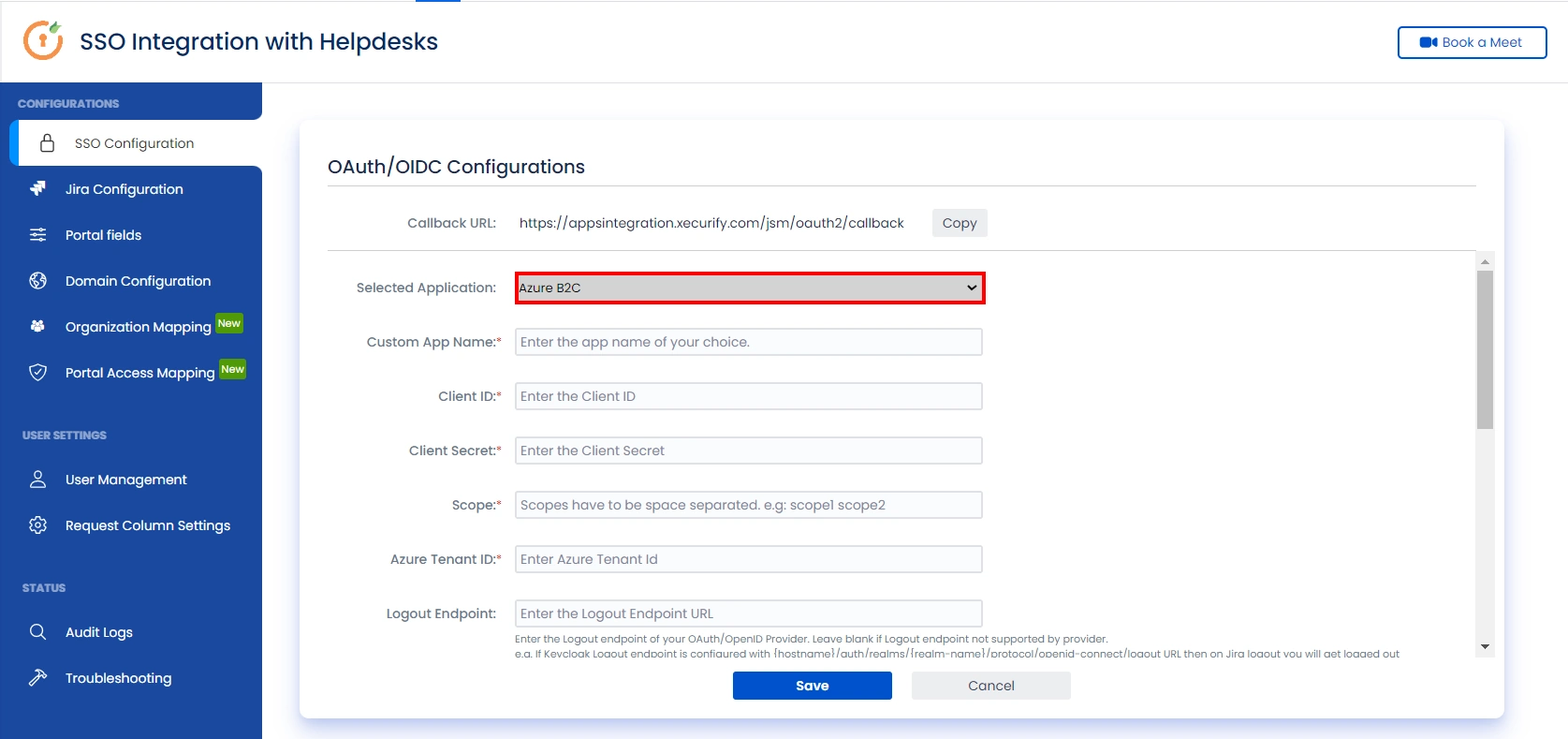 SSO for JSM Customers using Azure B2C as OAuth Provider | verify details