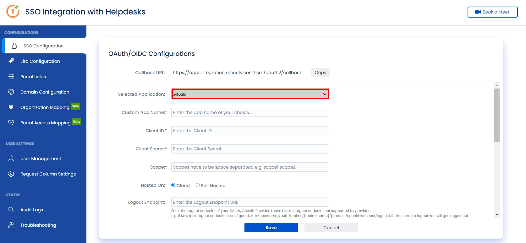 SSO for JSM Customers using GitLab as OAuth Provider | verify details