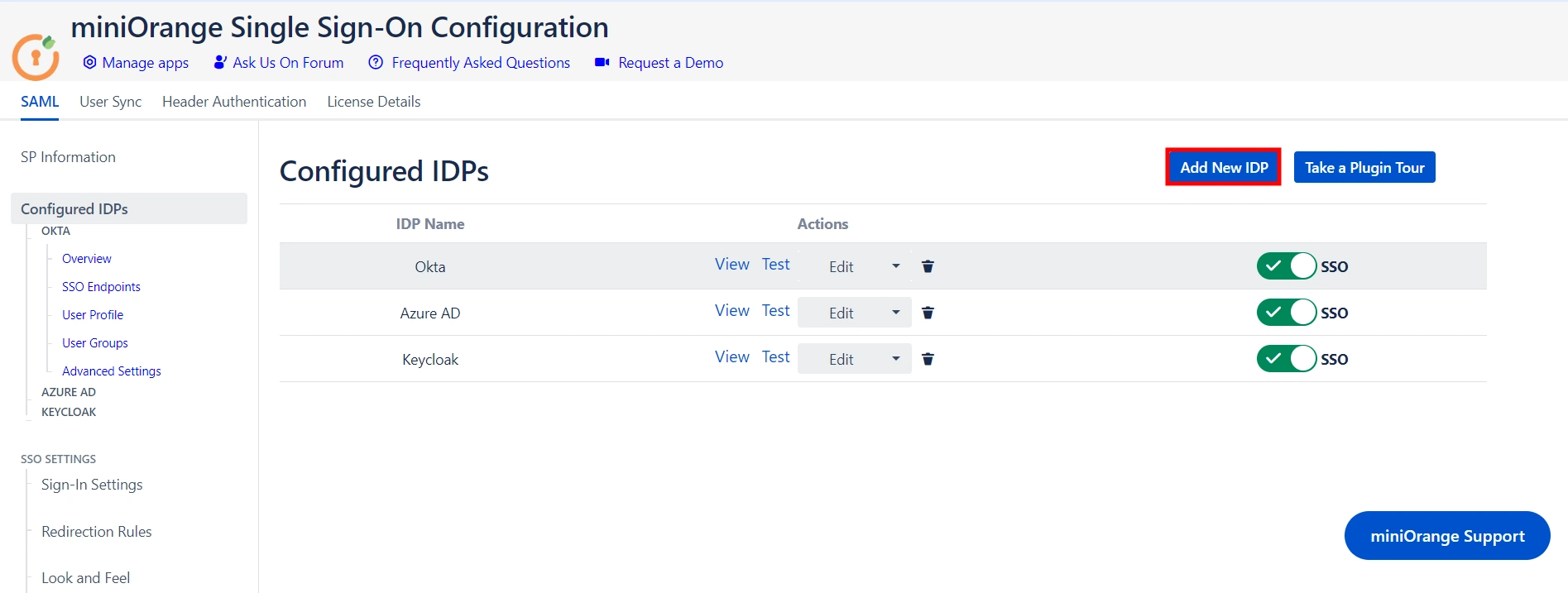 SAML Single Sign On (SSO) into Jira, Add an IDP