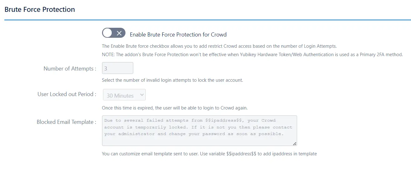 Setup Two Factor (2FA / MFA) Authentication for Crowd using OTP, KBA, TOTP methods