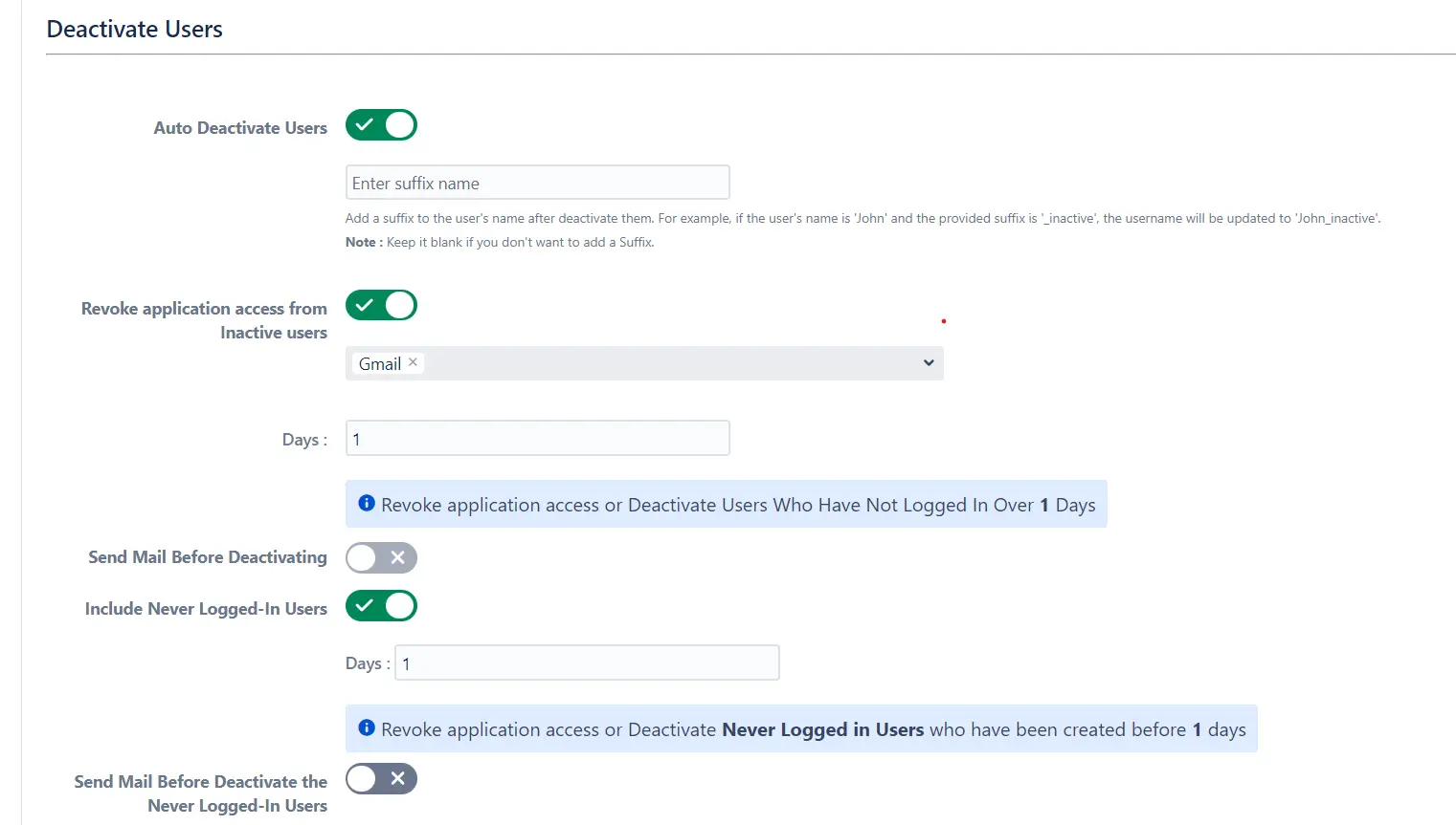 Setup Bulk User Management fo Jira, Bulk management deactivate user