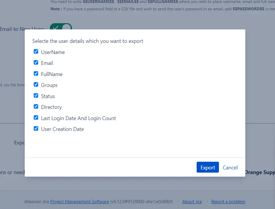 Setup Bulk User Management fo Jira, Bulk action management to inactivate deactivate users