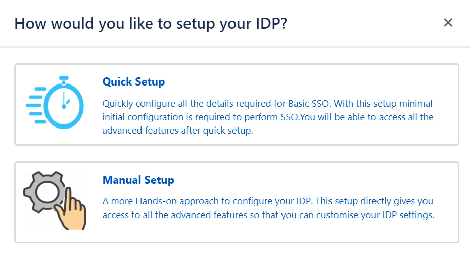 Jira saml sso Add IDP pop-up