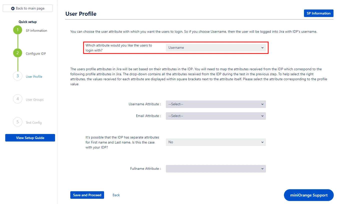 jira saml single sign on sso jira sso, Quick Setup sp metadata url