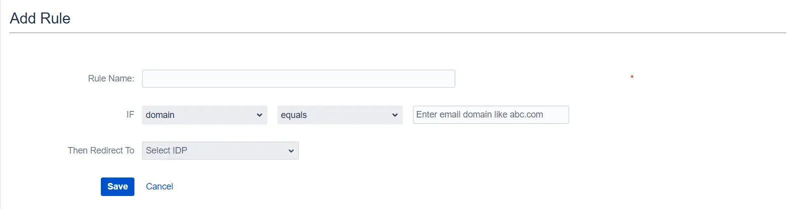 saml and oauth, atlassian single sign on, OAuth / OpenID Single Sign On (SSO) into Jira, Add Rule window in the Redirection Rules tab