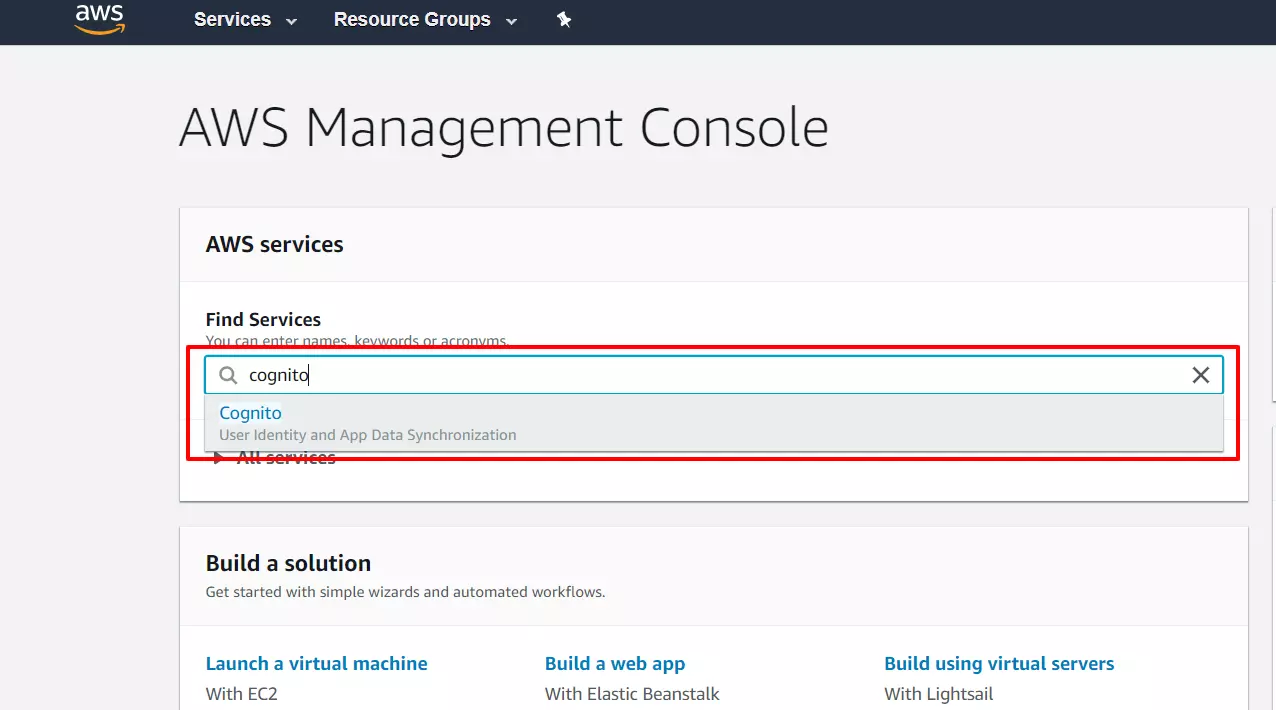  AWS cognito SSO Login Cognito