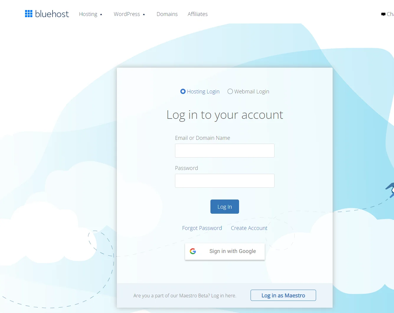 Bluehost Single Sign-On (SSO): Bluehost Login