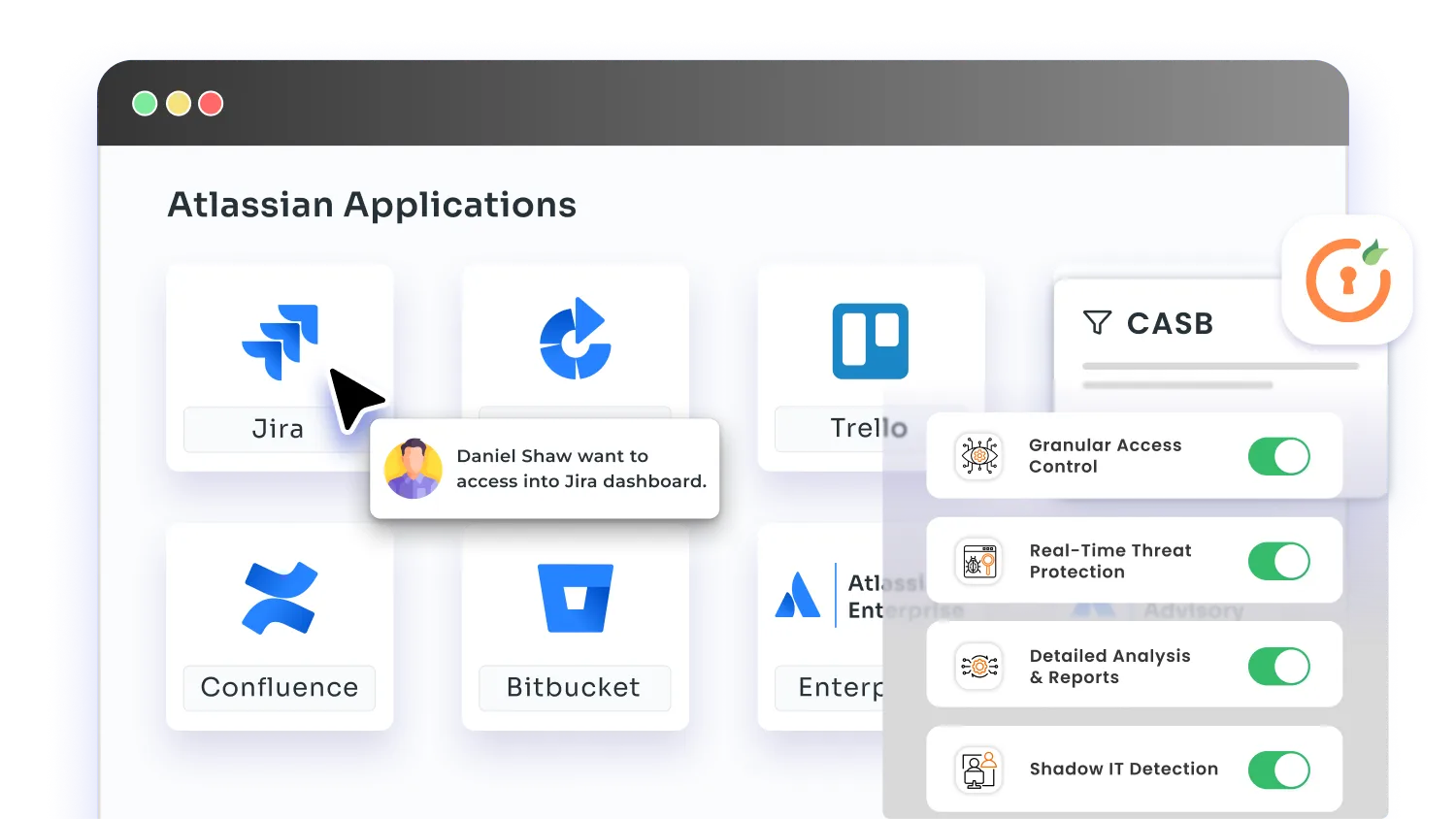 atlassain casb integration for cloud Apps