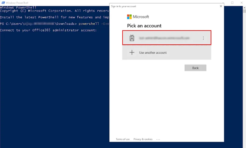 microsoft office365 CASB admin account credentials