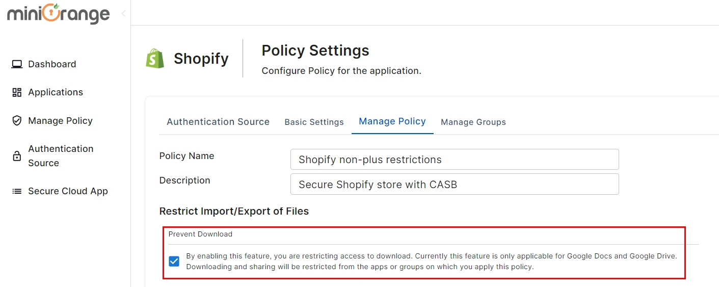 setup reverse proxy- click on authentication option