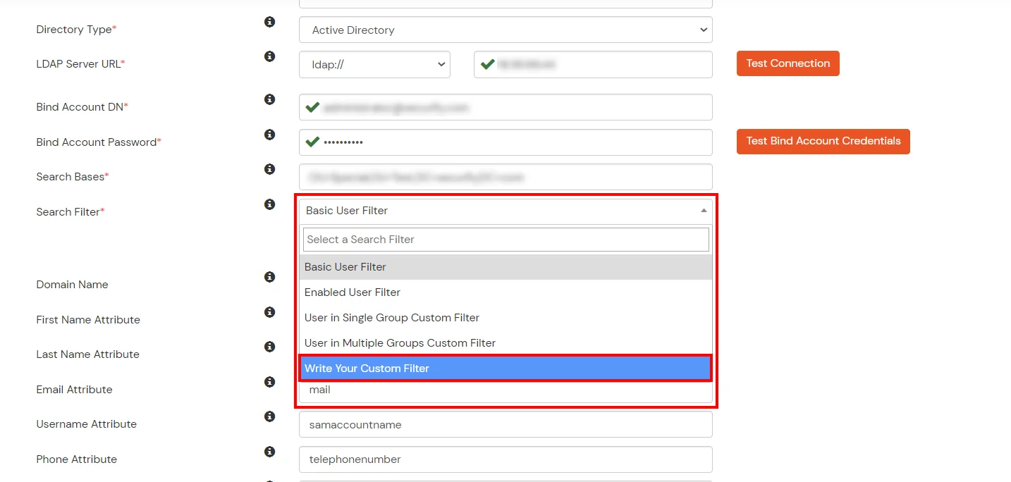 SharePoint MFA/2FA : Select user search filter