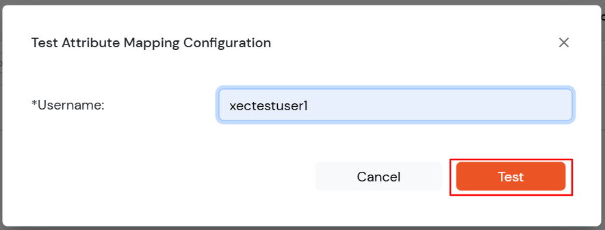 PagerDuty : Enter username to test Attribute Mapping configuration