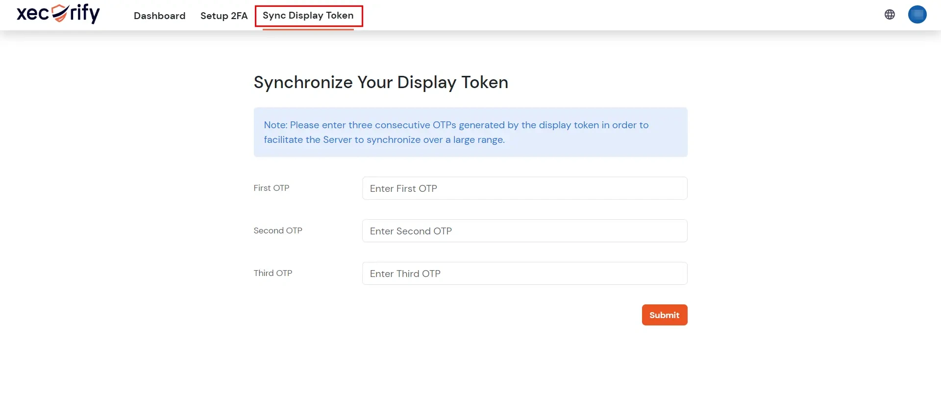 Synchronization of your Display Token