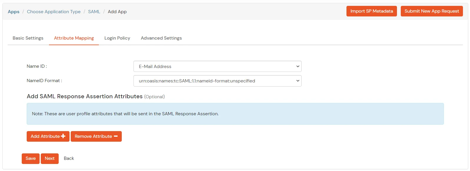 Configure Dropbox two-factor authentication (2FA): Attribute Mapping