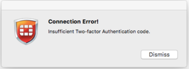 MFA 2FA Multi-Factor / Two-Factor Authentication for Fortinet Fortigate : Message if Login fails