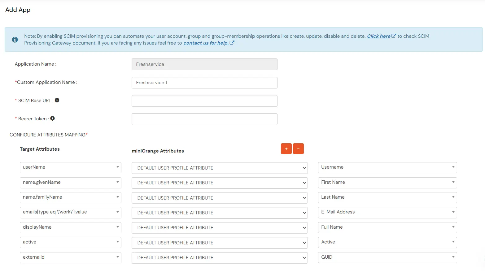 Freshservice Provisioning