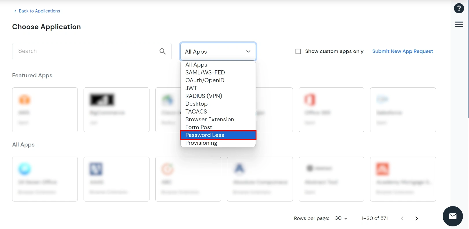 miniOrange Identity Platform Admin Handbook: Passwordless app type