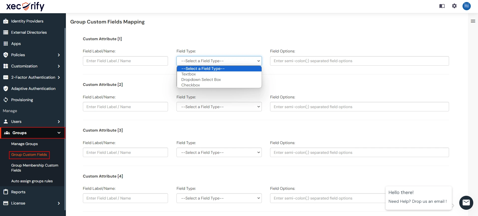 miniOrange Identity Platform Admin Handbook: Group Custom Fields Mapping