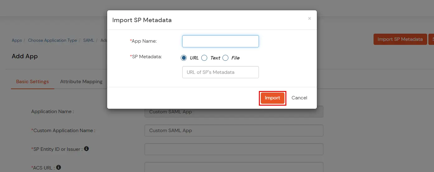 miniOrange Identity Platform Admin Handbook: Import