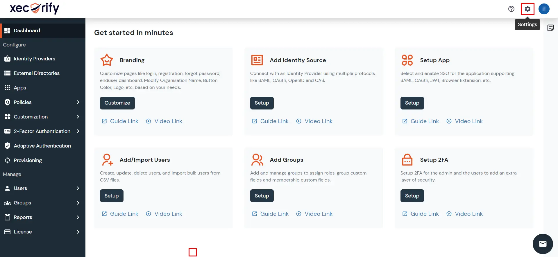 IDP product global setting