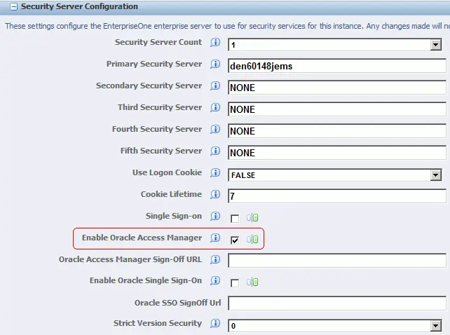 JD Edwards Single Sign-On (SSO) add app