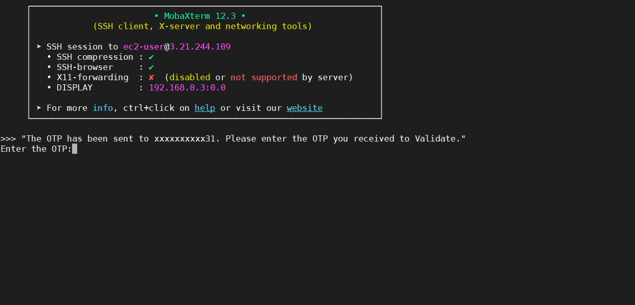 Enable Multi / Two Factor Authentication (2FA / MFA) for linux login verify the otp
