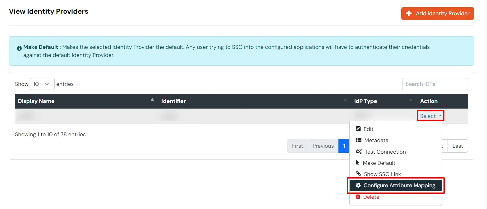 Auth0 Single Sign-On SSO Select and Configure Attribute Mapping