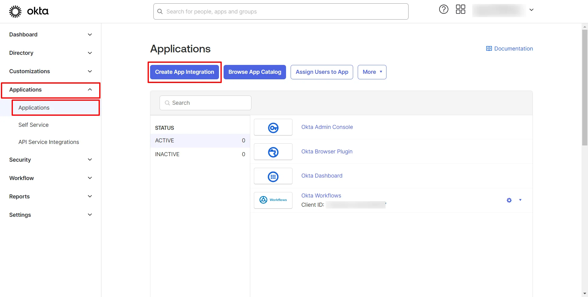 Configure Okta as SAML IDP : Click on Applications >> Applications