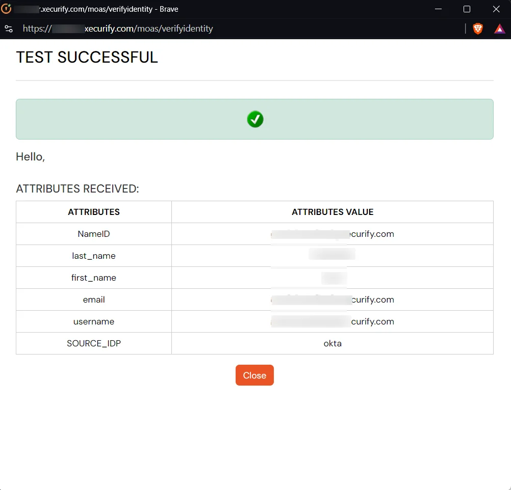 SucessTestConn-Okta-IDP