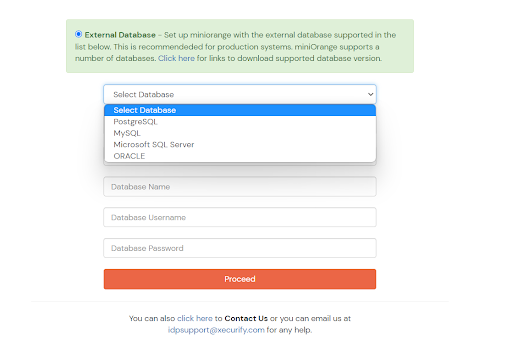 External database